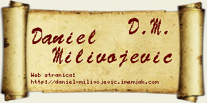 Daniel Milivojević vizit kartica